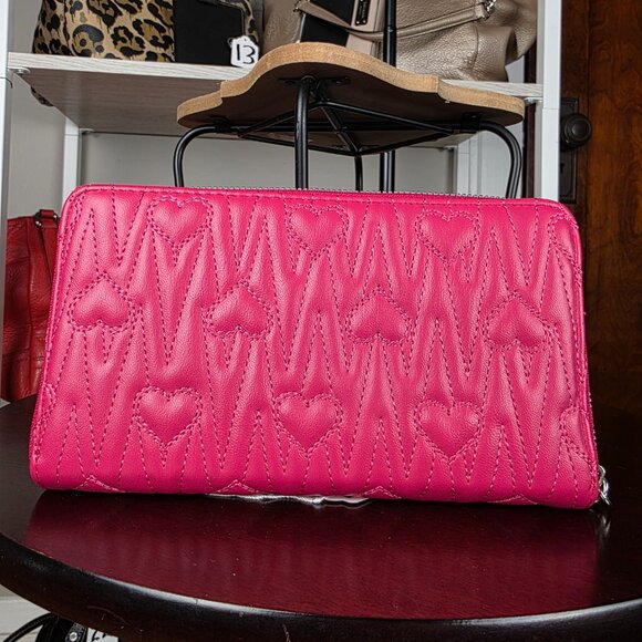 Betsey Johnson Pink Quilted Wallet - Picture 5 of 6